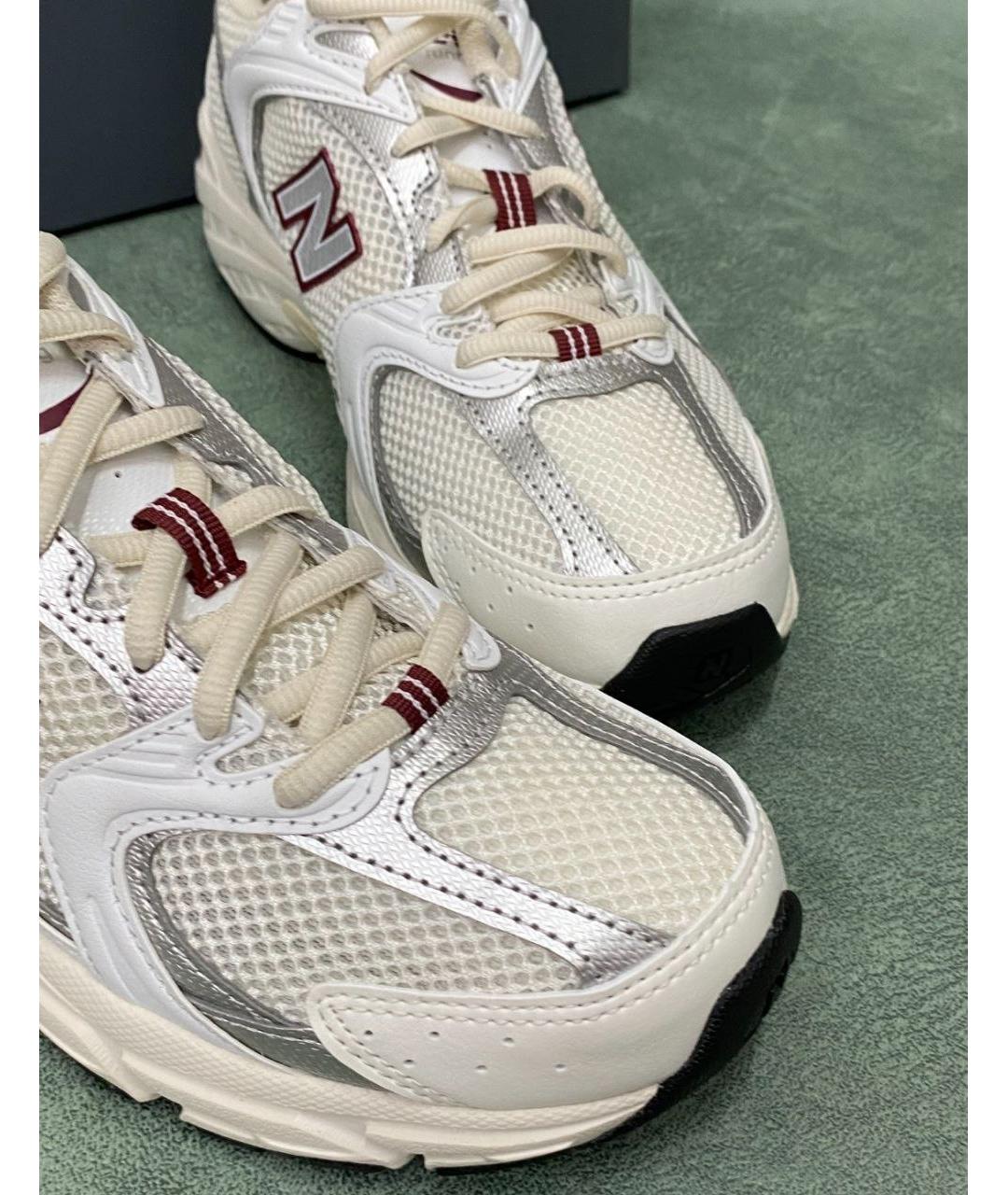 NEW BALANCE Бежевые неопреновые кроссовки, фото 3