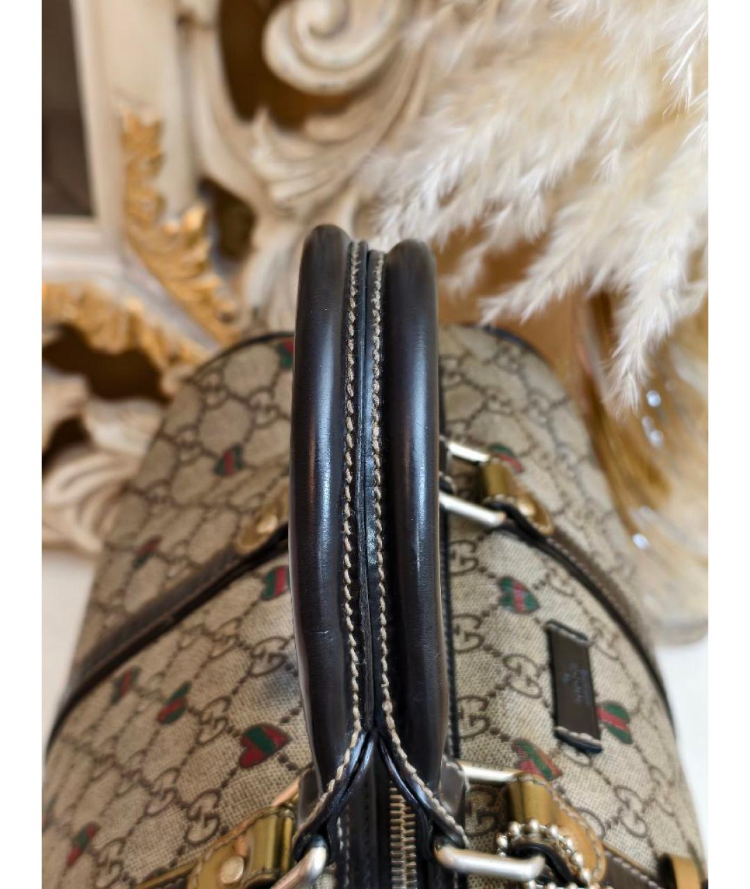 GUCCI Коричневая сумка с короткими ручками, фото 6