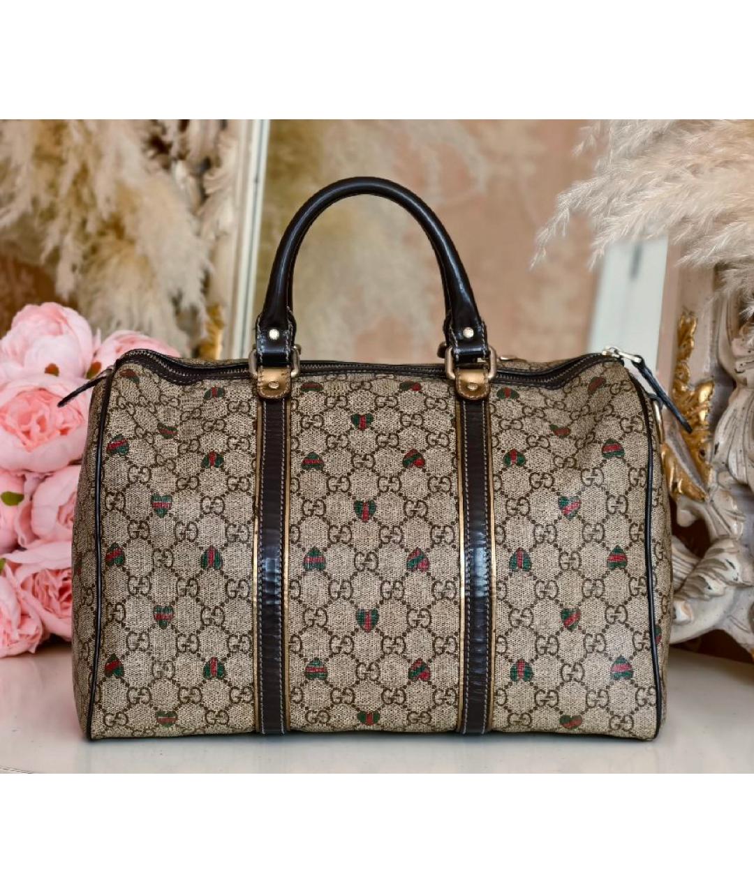 GUCCI Коричневая сумка с короткими ручками, фото 3