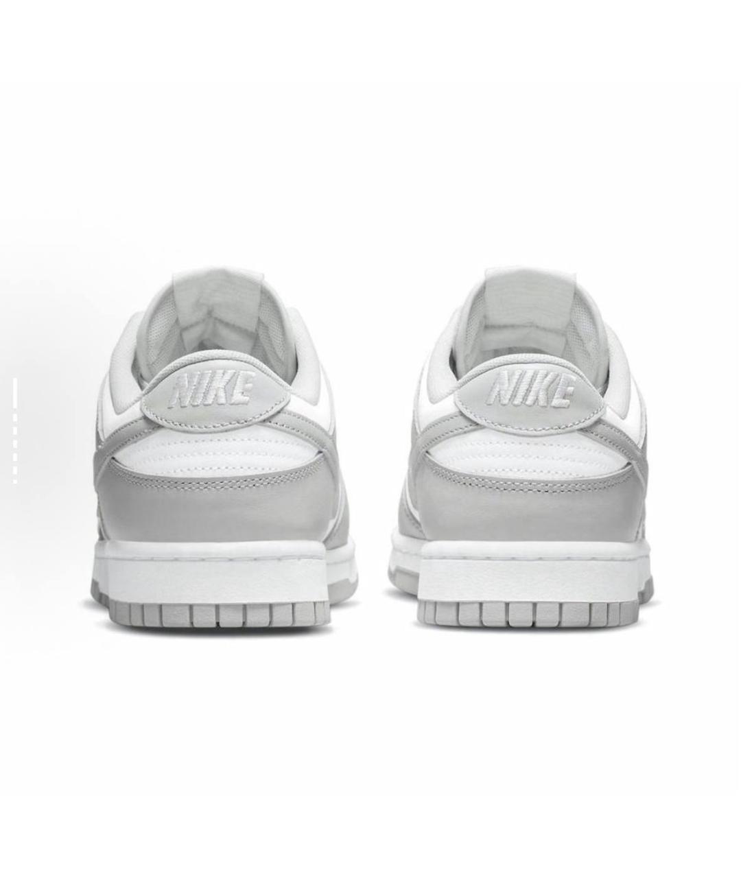 NIKE Серые кожаные низкие кроссовки / кеды, фото 4