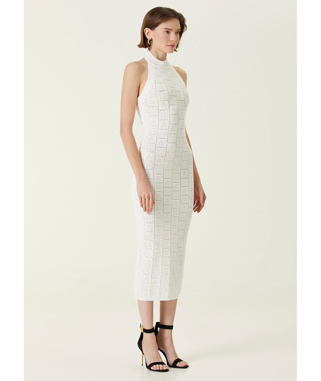 BALMAIN Белое коктейльное платье, фото 8