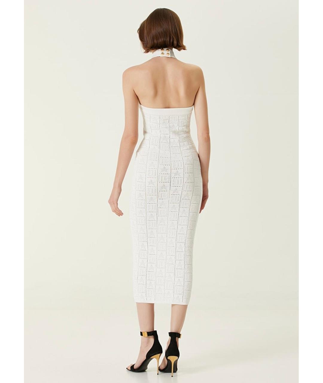 BALMAIN Белое коктейльное платье, фото 9