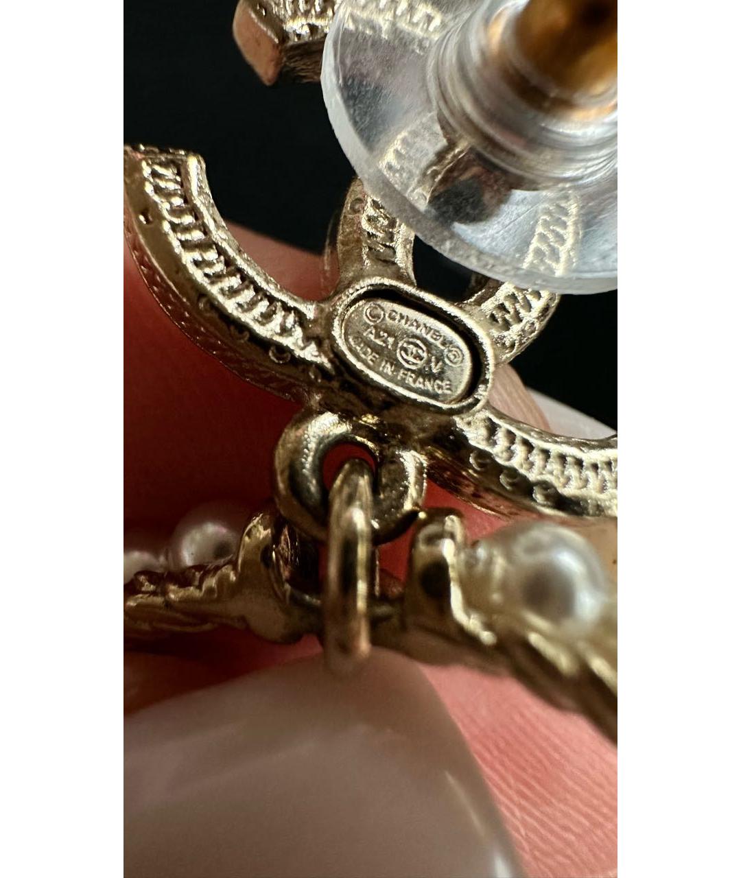 CHANEL Серебряные металлические серьги, фото 4