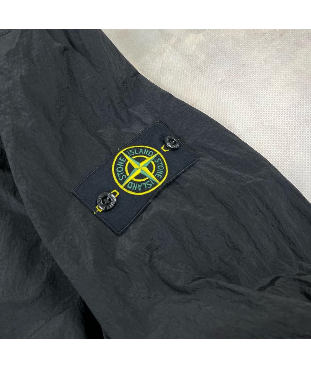 STONE ISLAND Черная полиамидовая куртка, фото 3