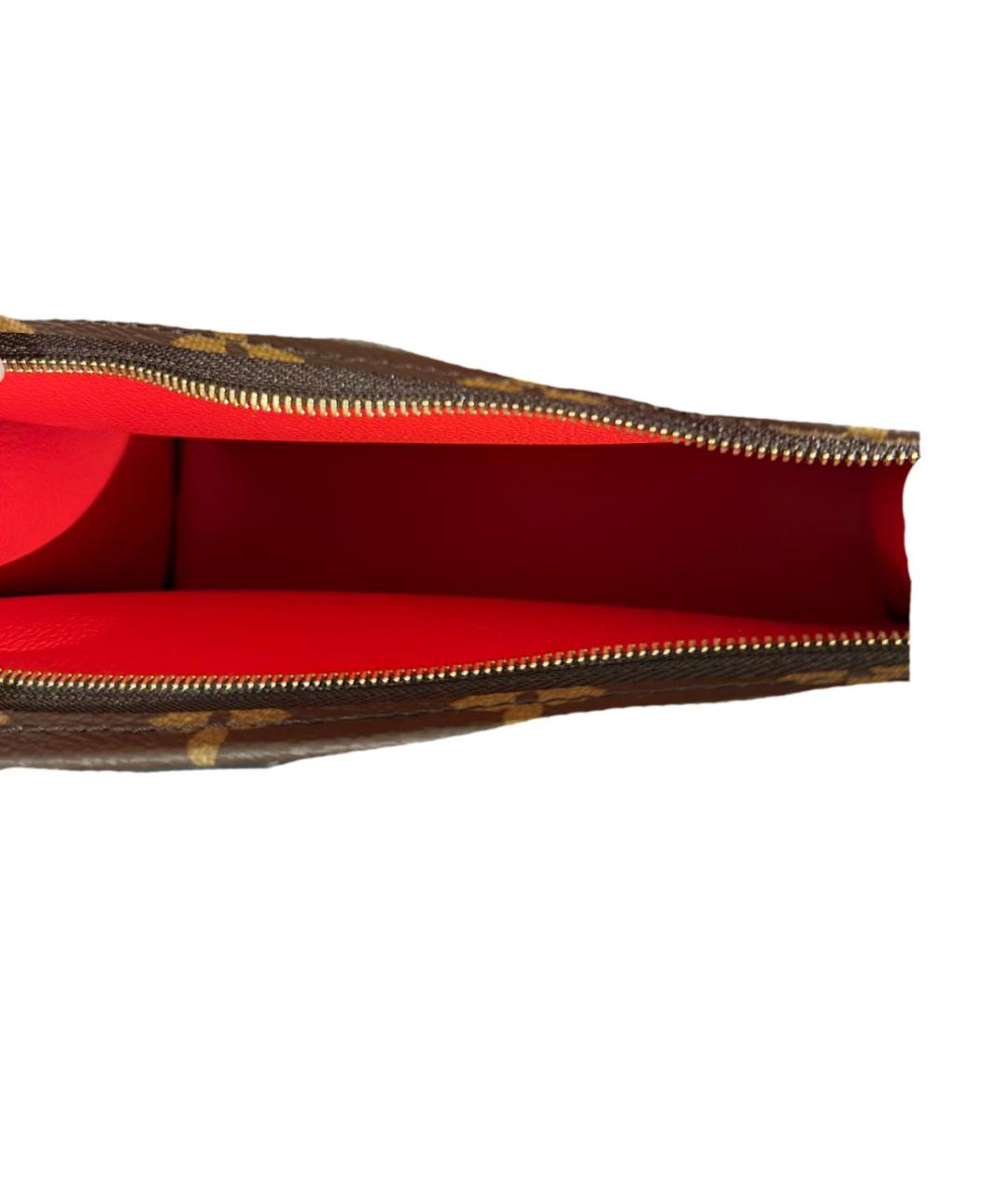LOUIS VUITTON Коричневая косметичка, фото 3