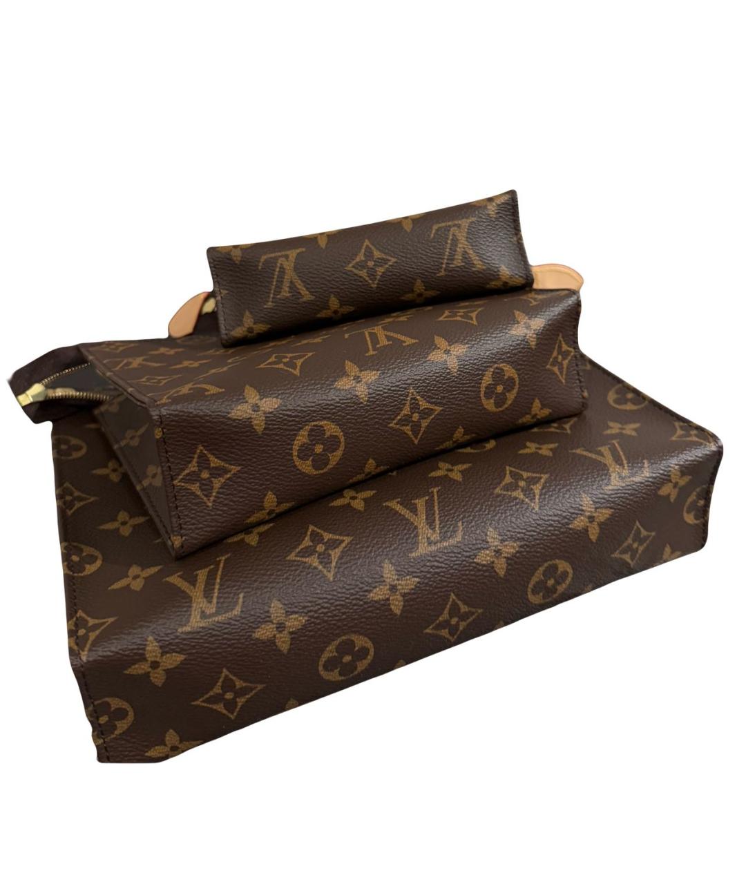 LOUIS VUITTON Коричневая косметичка, фото 5