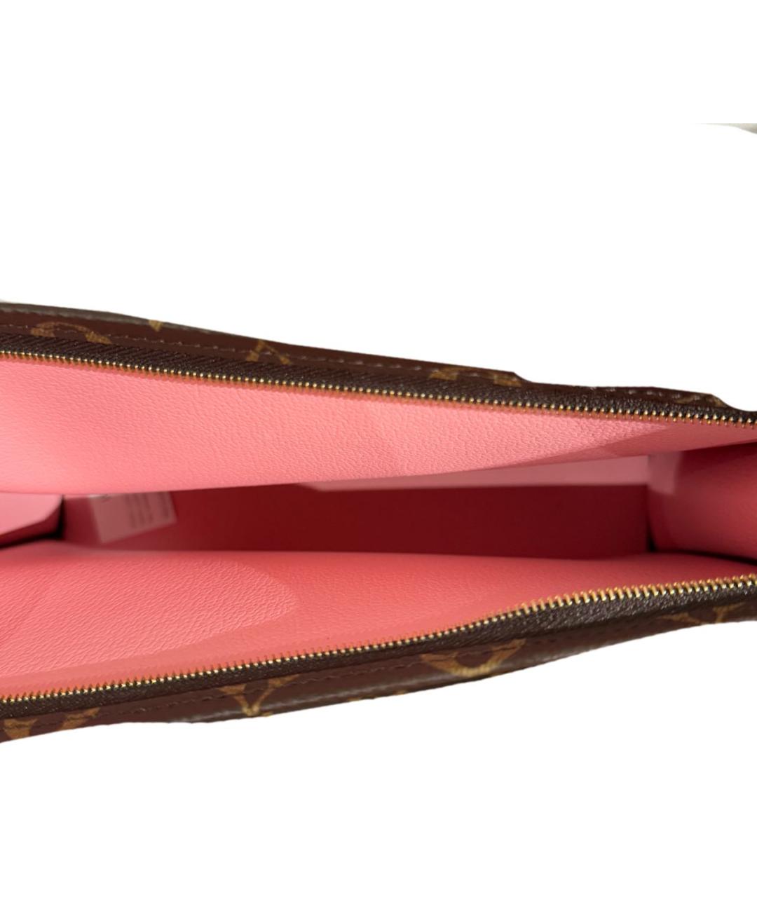 LOUIS VUITTON Коричневая косметичка, фото 4