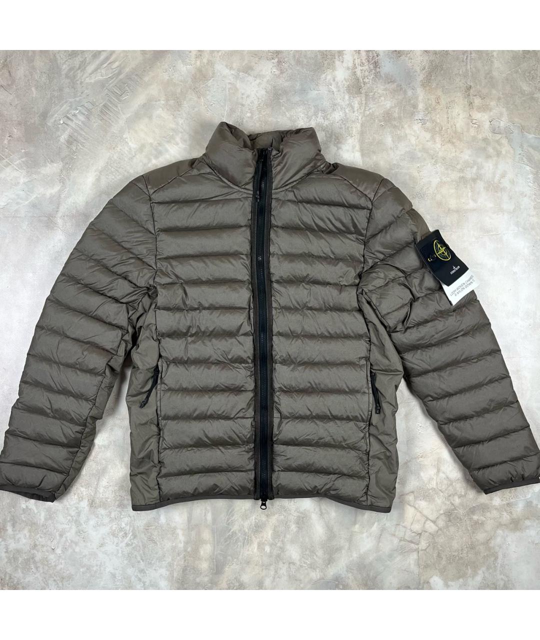 STONE ISLAND Коричневый пуховик, фото 7