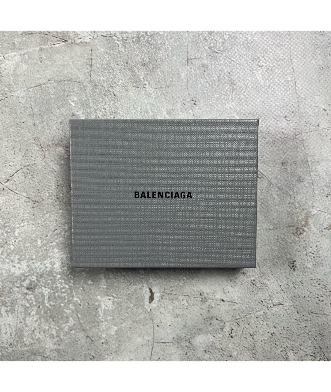 BALENCIAGA Черный кожаный кардхолдер, фото 6
