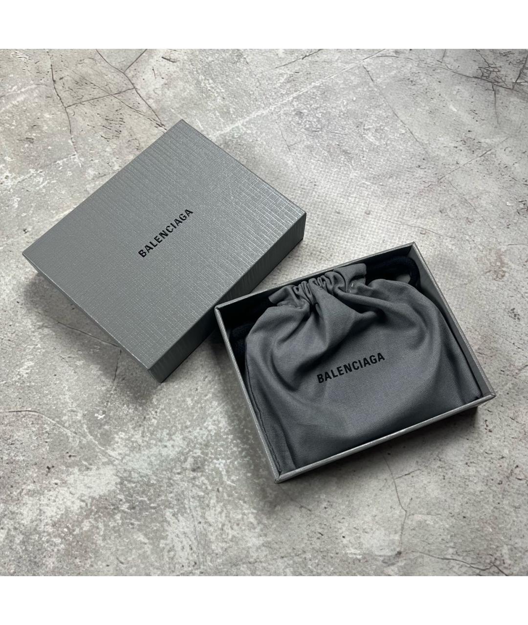 BALENCIAGA Черный кожаный кардхолдер, фото 7