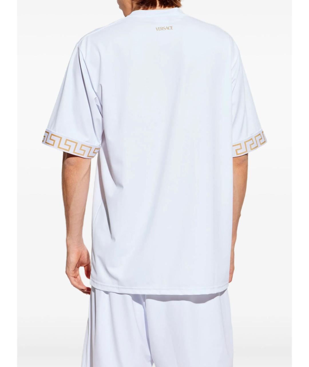 VERSACE Белая вискозная футболка, фото 4