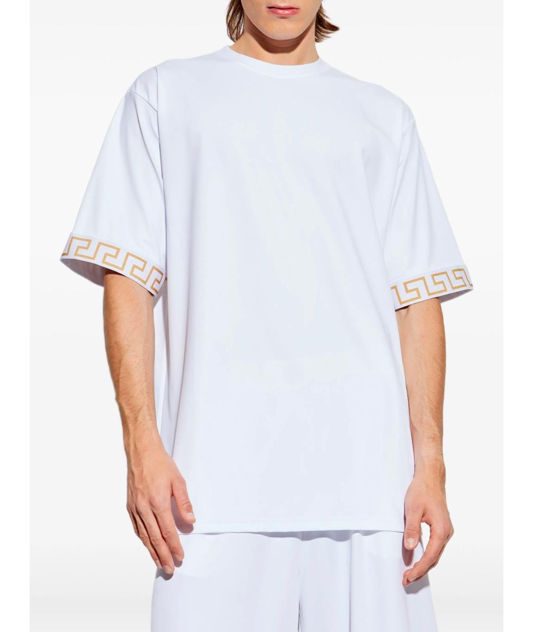 VERSACE Белая вискозная футболка, фото 3