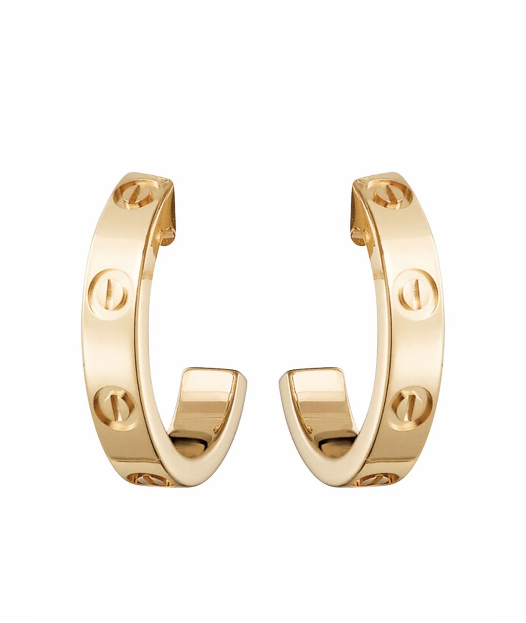 CARTIER Золотые серьги из желтого золота, фото 1