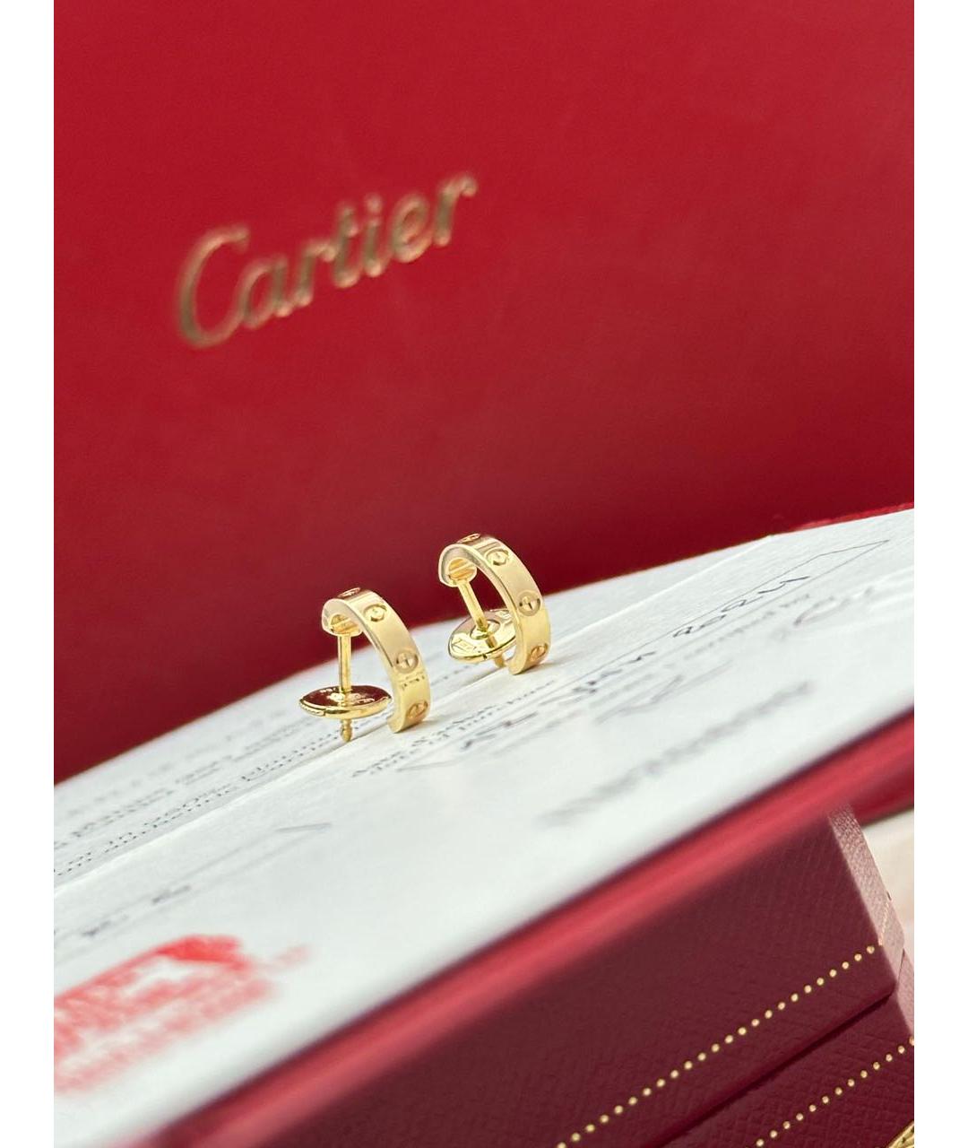 CARTIER Золотые серьги из желтого золота, фото 4