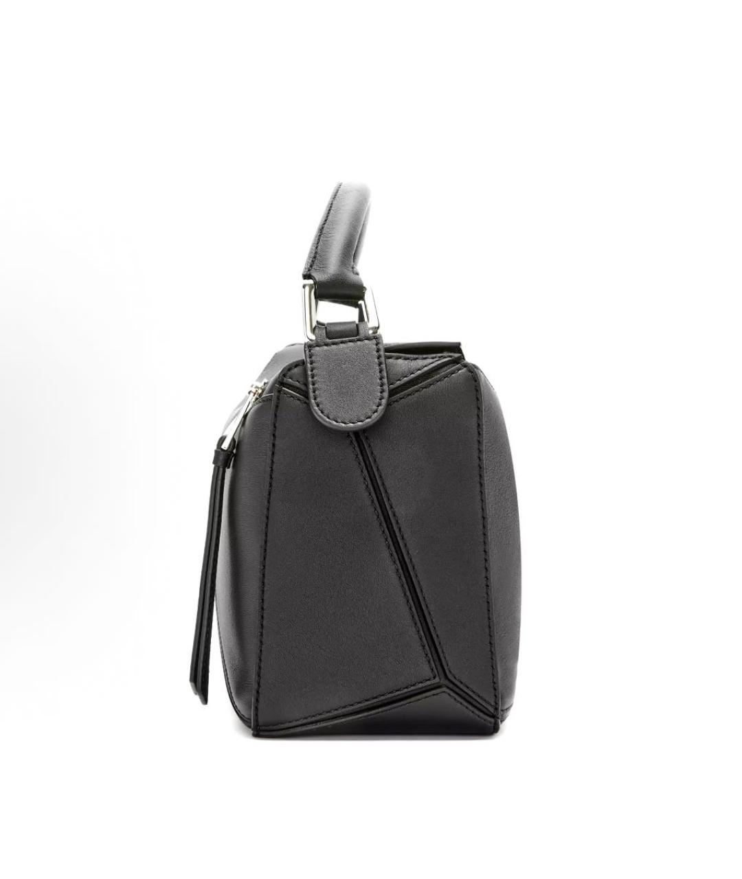 LOEWE Антрацитовая кожаная сумка через плечо, фото 5