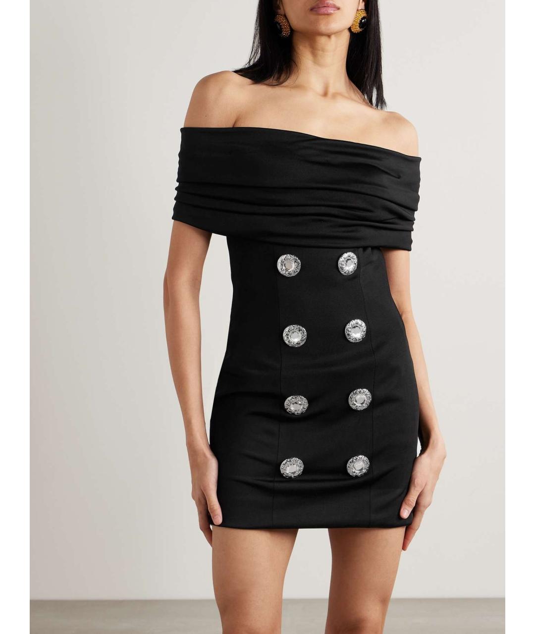 BALMAIN Черное коктейльное платье, фото 3