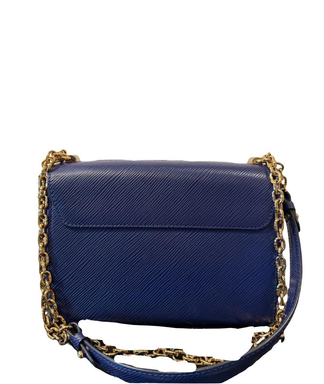 LOUIS VUITTON Синяя кожаная сумка через плечо, фото 2