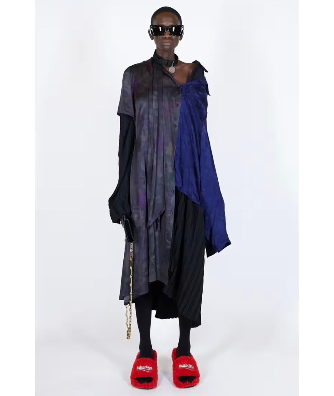 BALENCIAGA Мульти повседневное платье, фото 2