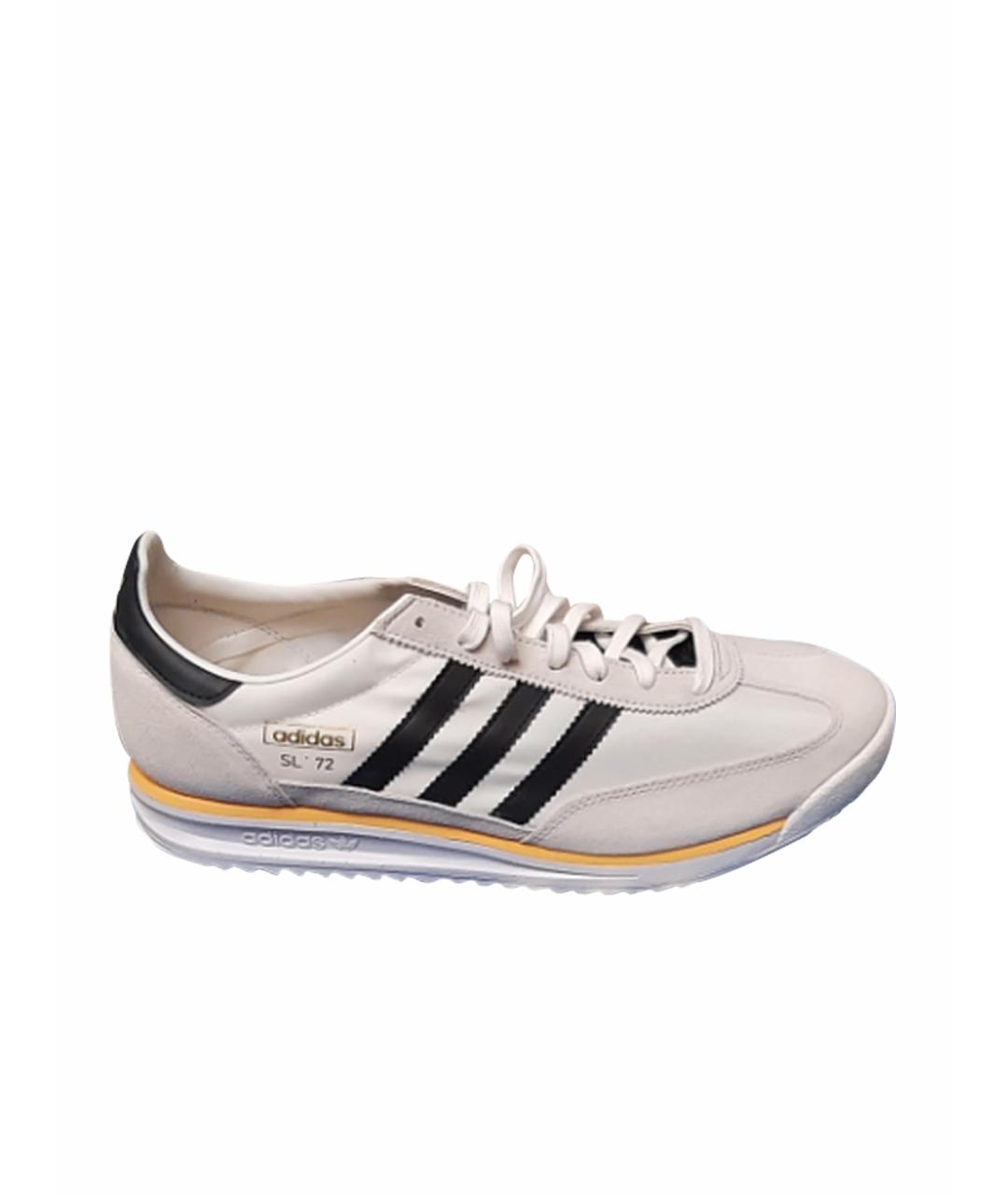 ADIDAS Белые замшевые низкие кроссовки / кеды, фото 1