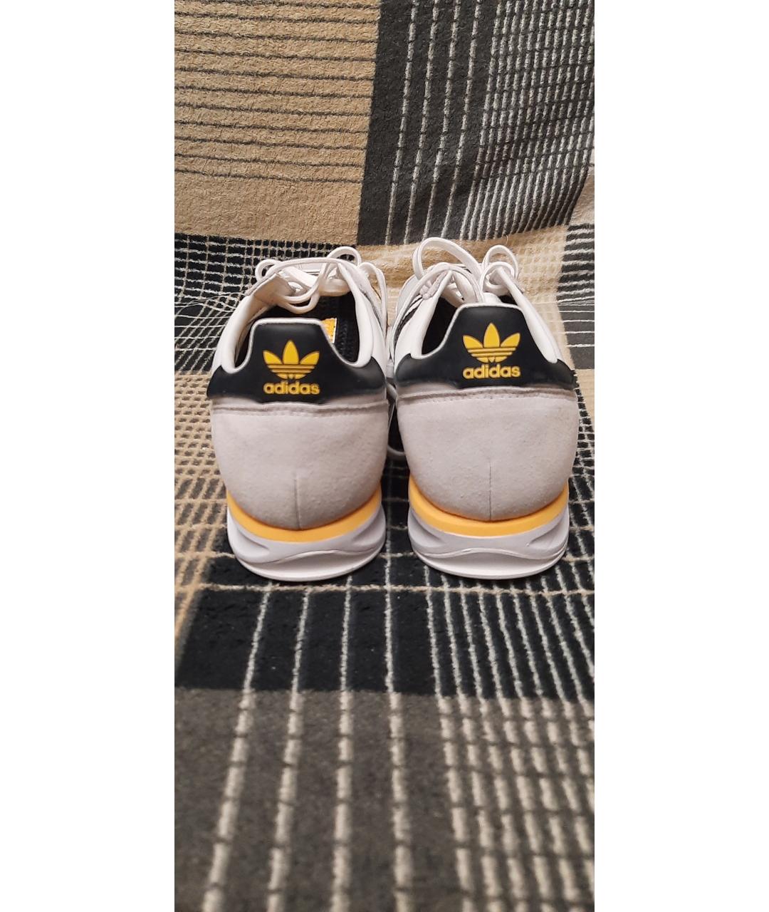 ADIDAS Белые замшевые низкие кроссовки / кеды, фото 4