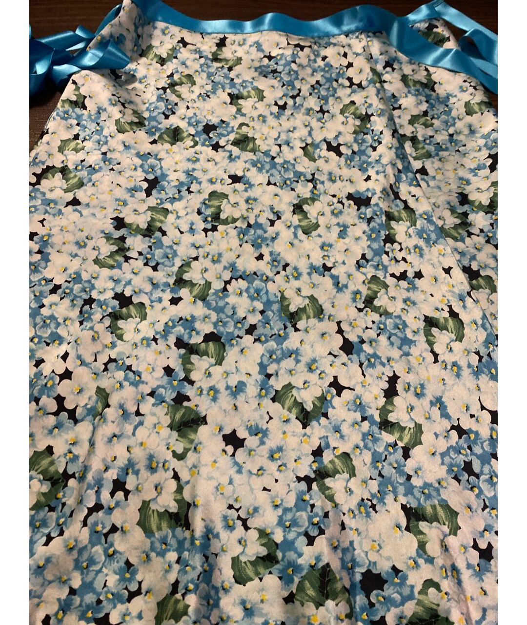 TWIN-SET Голубая шелковая юбка мини, фото 4