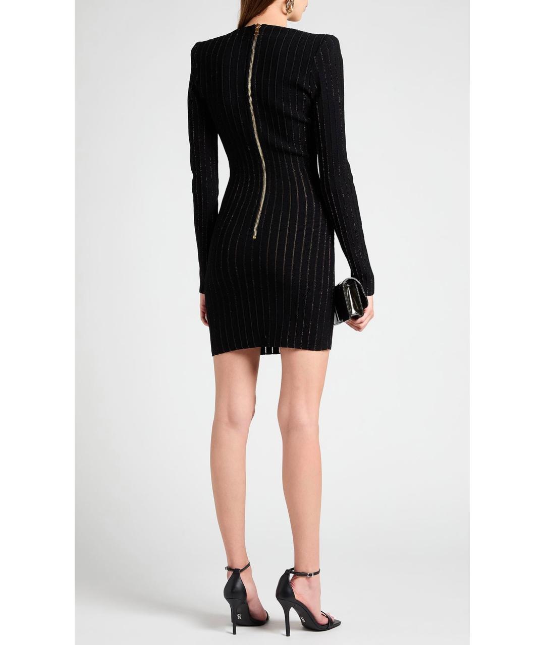 BALMAIN Черное коктейльное платье, фото 3