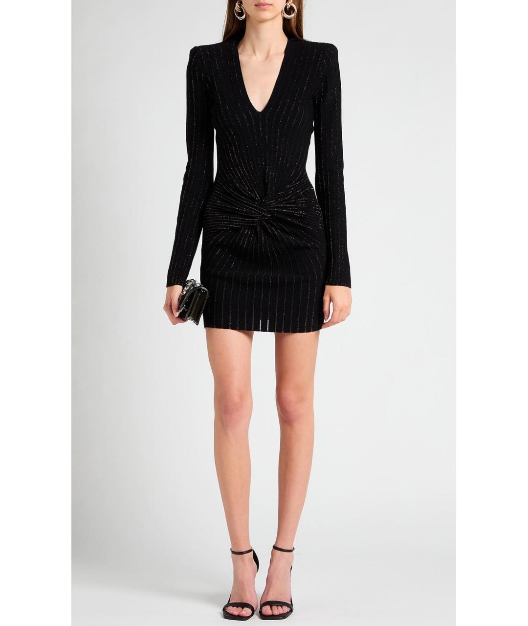 BALMAIN Черное коктейльное платье, фото 2