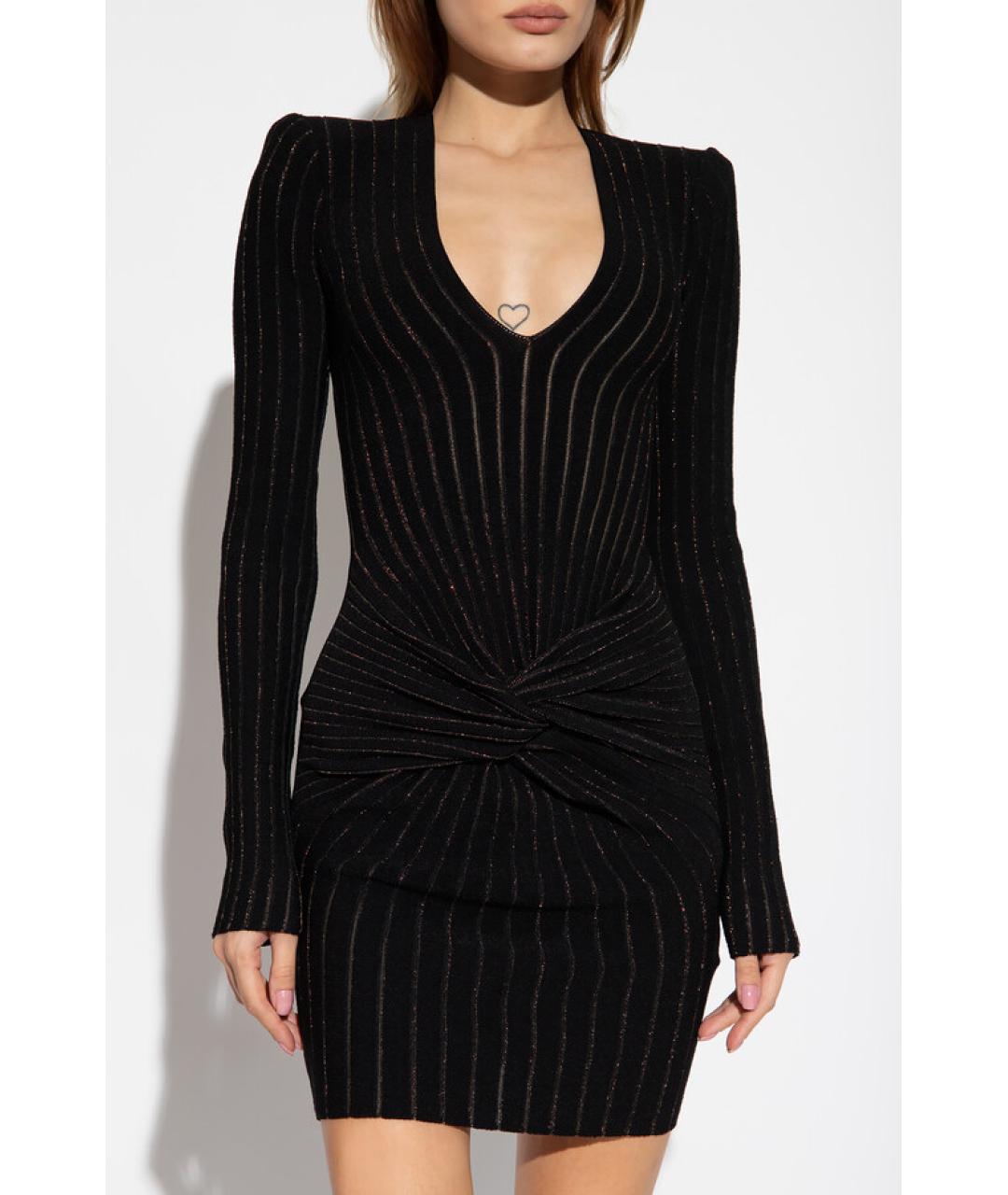 BALMAIN Черное коктейльное платье, фото 5