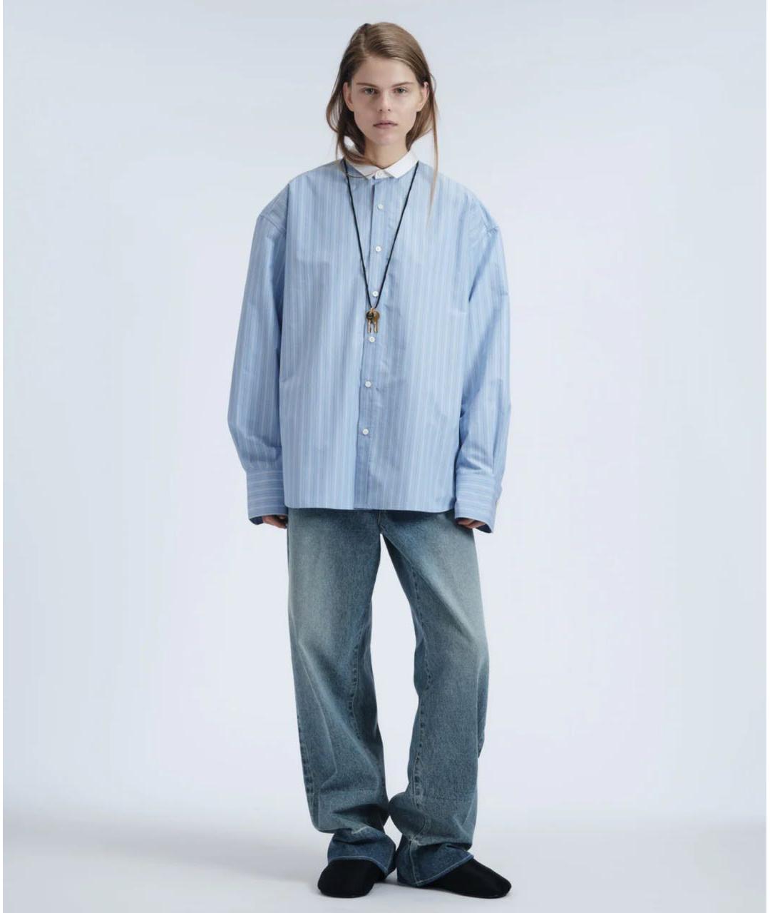Carven Голубая хлопковая рубашка, фото 2