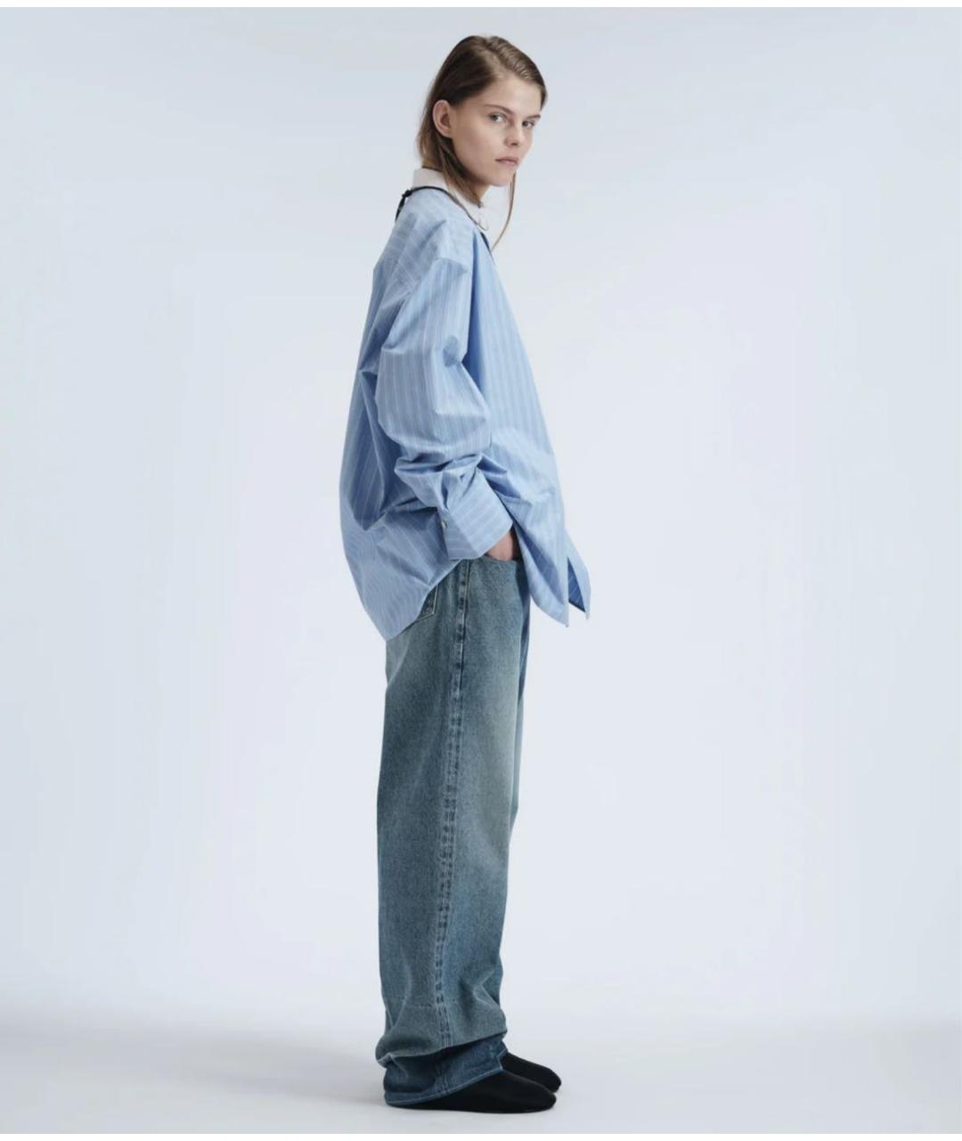Carven Голубая хлопковая рубашка, фото 3