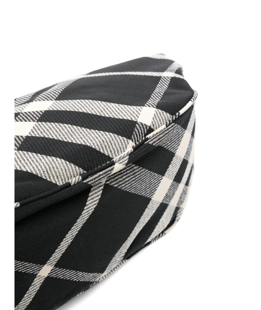 BURBERRY Черная тканевая сумка с короткими ручками, фото 4