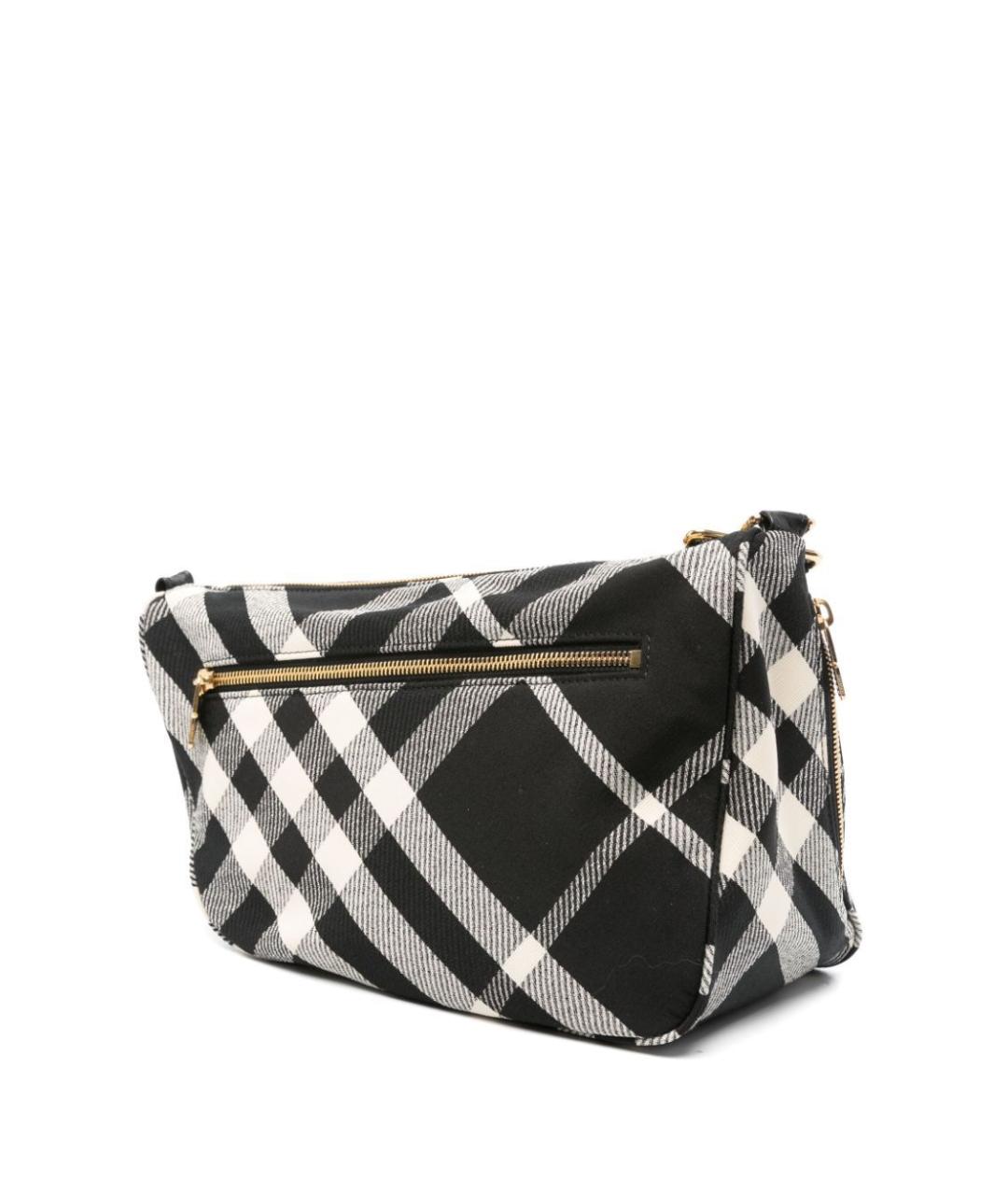 BURBERRY Черная тканевая сумка с короткими ручками, фото 3