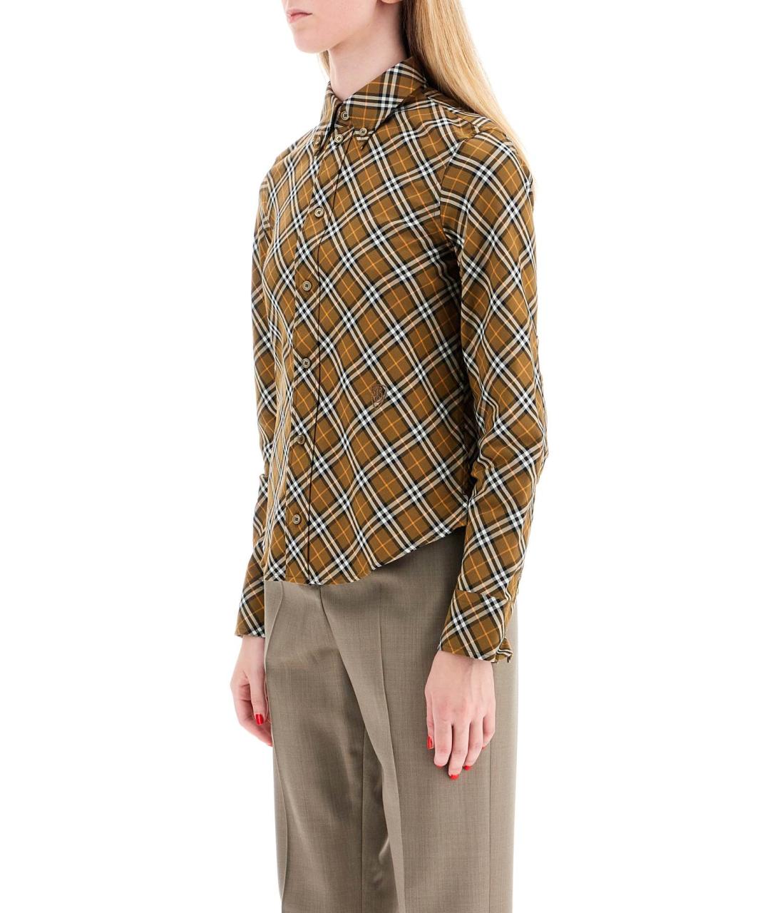 BURBERRY Коричневая рубашка, фото 4
