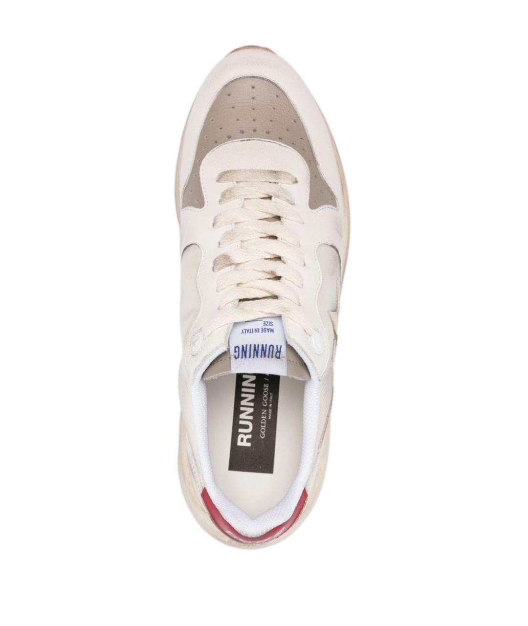 GOLDEN GOOSE DELUXE BRAND Белые кожаные низкие кроссовки / кеды, фото 2