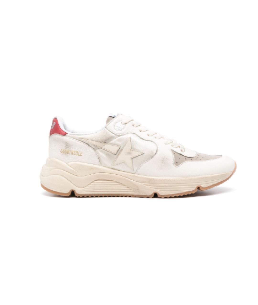 GOLDEN GOOSE DELUXE BRAND Белые кожаные низкие кроссовки / кеды, фото 3
