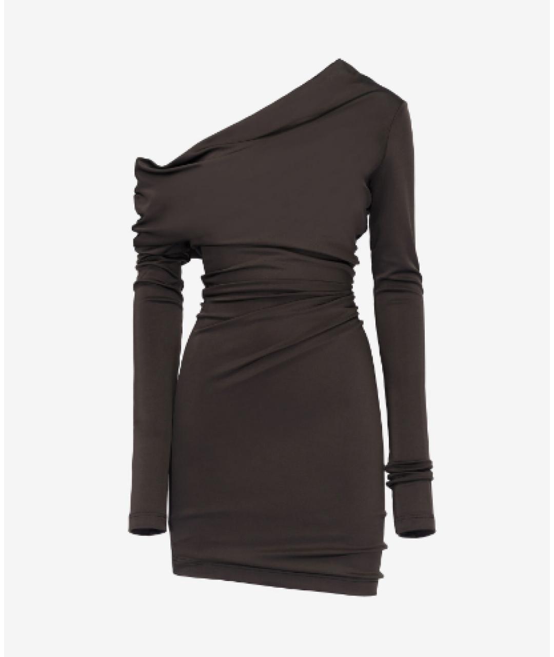 ALEXANDER MCQUEEN Коричневое повседневное платье, фото 3