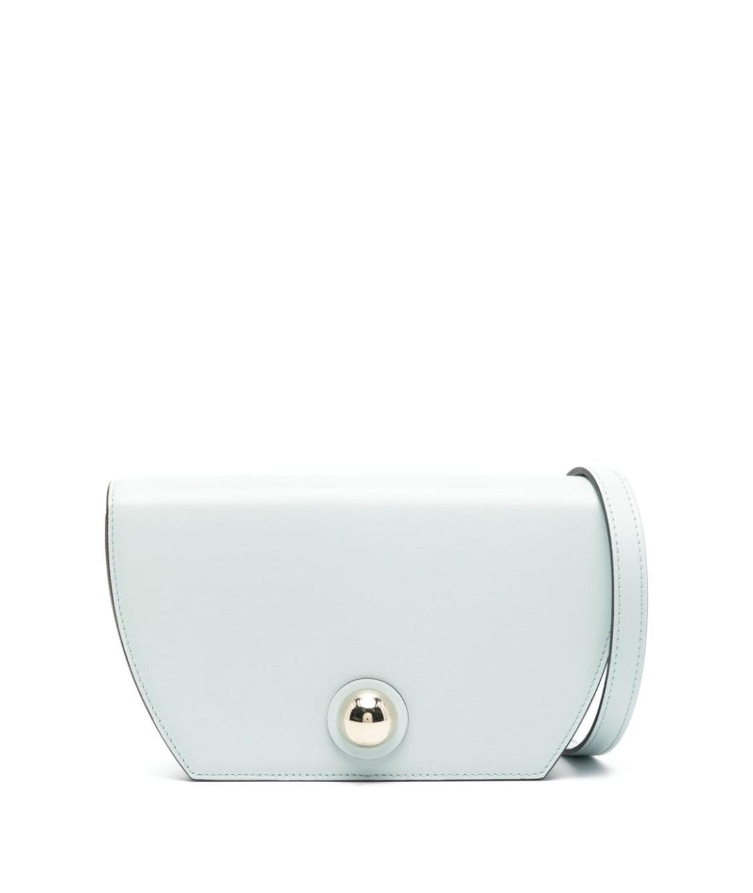 FURLA Голубая кожаная сумка через плечо, фото 1