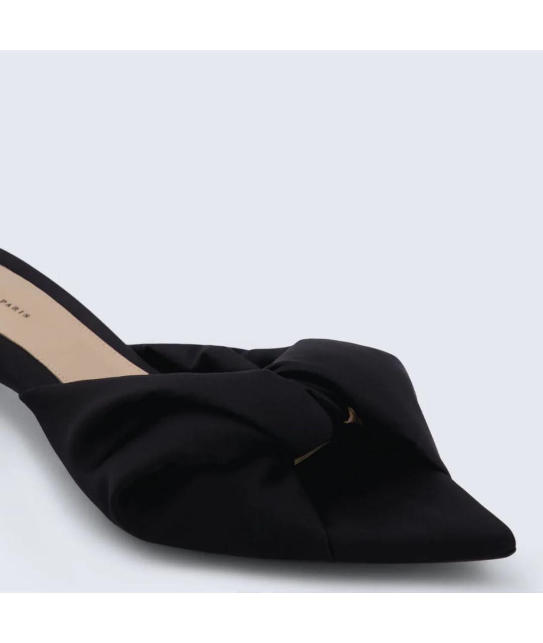 Carven Черные текстильные мюли, фото 4