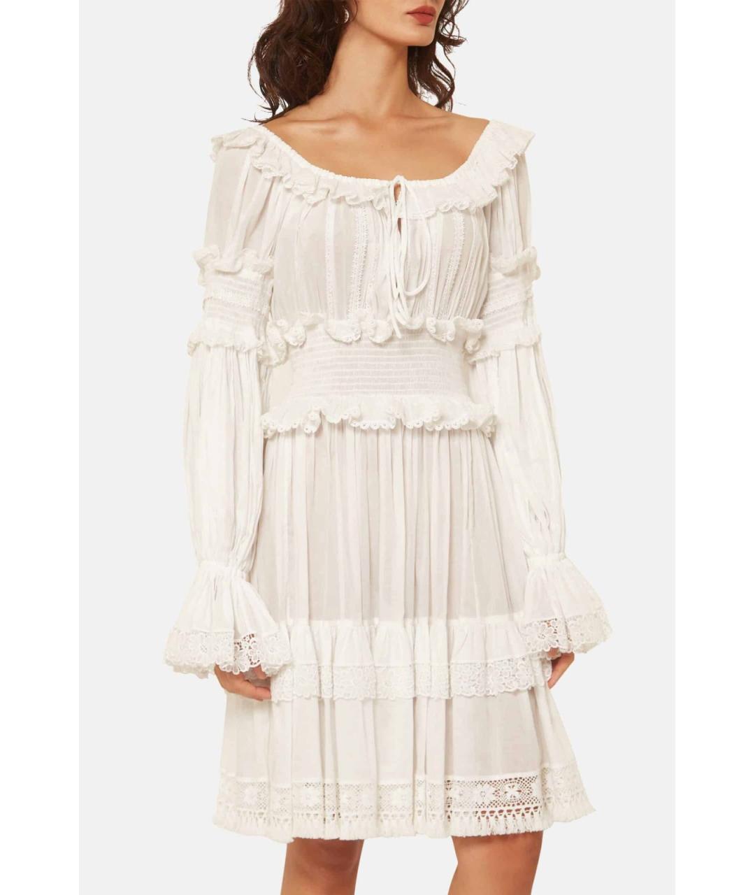 DOLCE&GABBANA Белое коктейльное платье, фото 3
