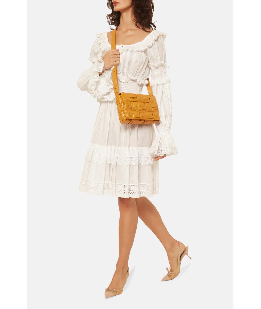 DOLCE&GABBANA Белое коктейльное платье, фото 2