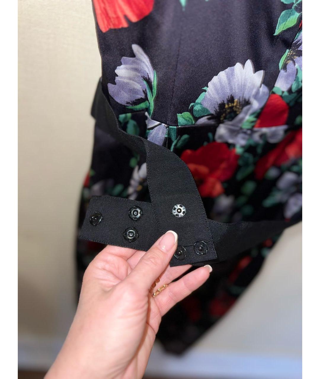 DOLCE&GABBANA Мульти ацетатное коктейльное платье, фото 3