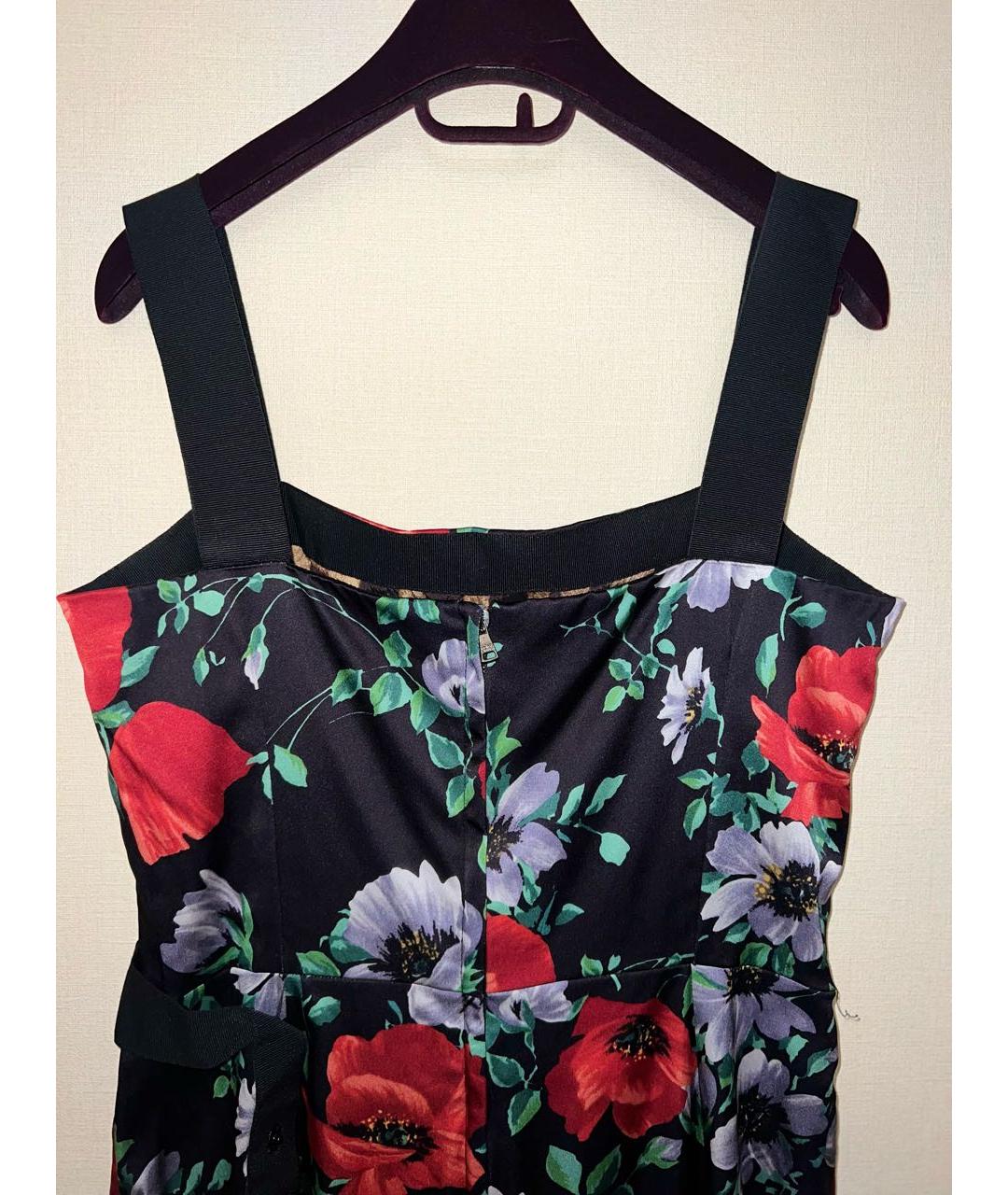 DOLCE&GABBANA Мульти ацетатное коктейльное платье, фото 2