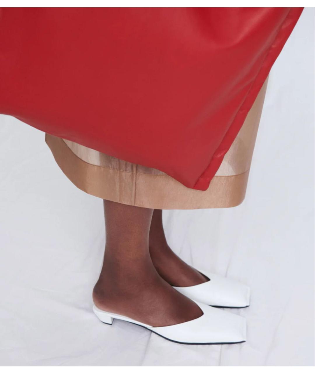 Carven Белые кожаные мюли, фото 5