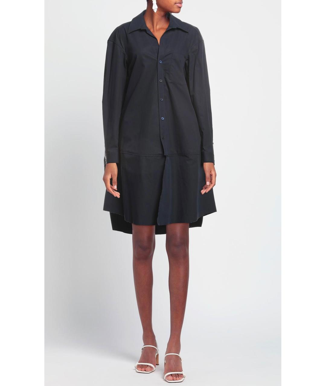 BALENCIAGA Темно-синее повседневное платье, фото 2