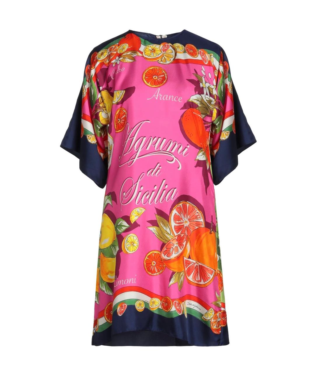 DOLCE&GABBANA Мульти повседневное платье, фото 1