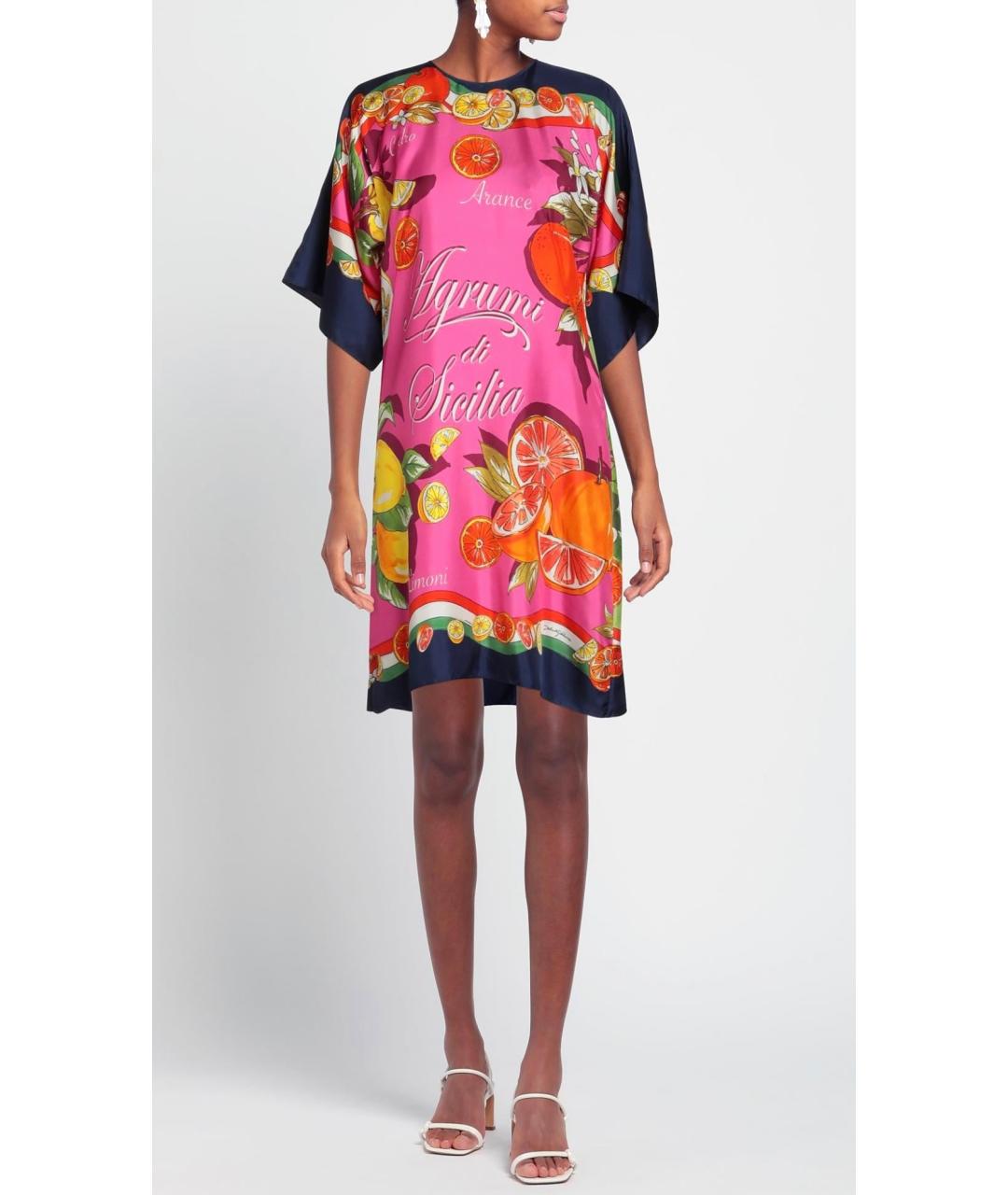 DOLCE&GABBANA Мульти повседневное платье, фото 2