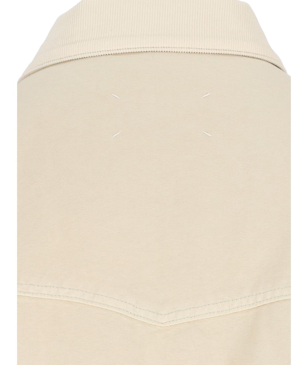 MAISON MARGIELA Бежевая хлопковая куртка, фото 3