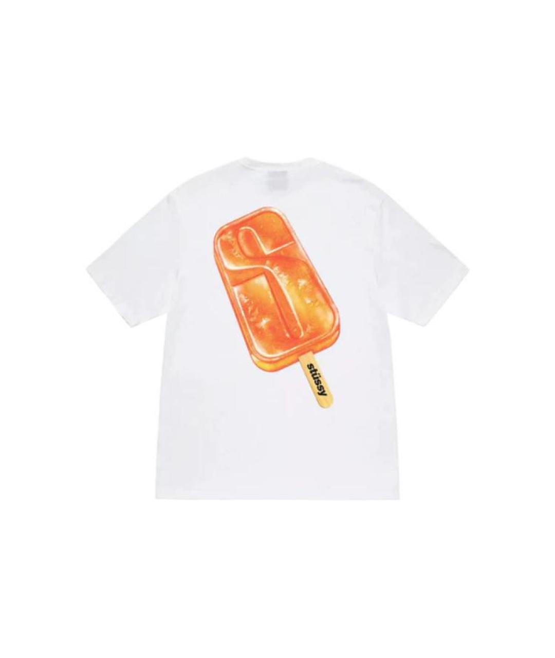 STUSSY Белая футболка, фото 2