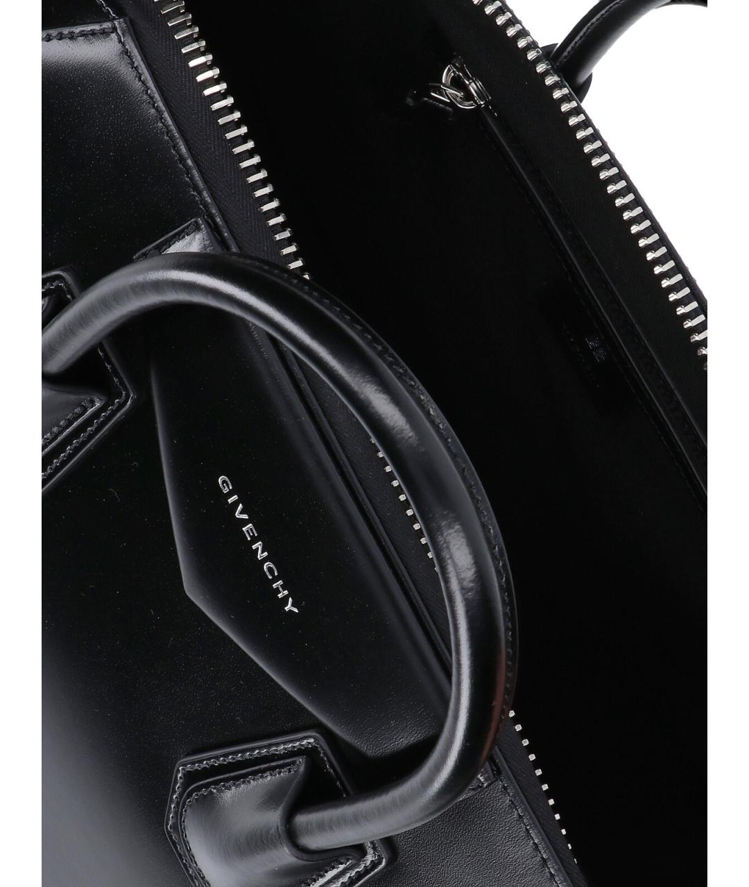 GIVENCHY Черная кожаная сумка тоут, фото 4