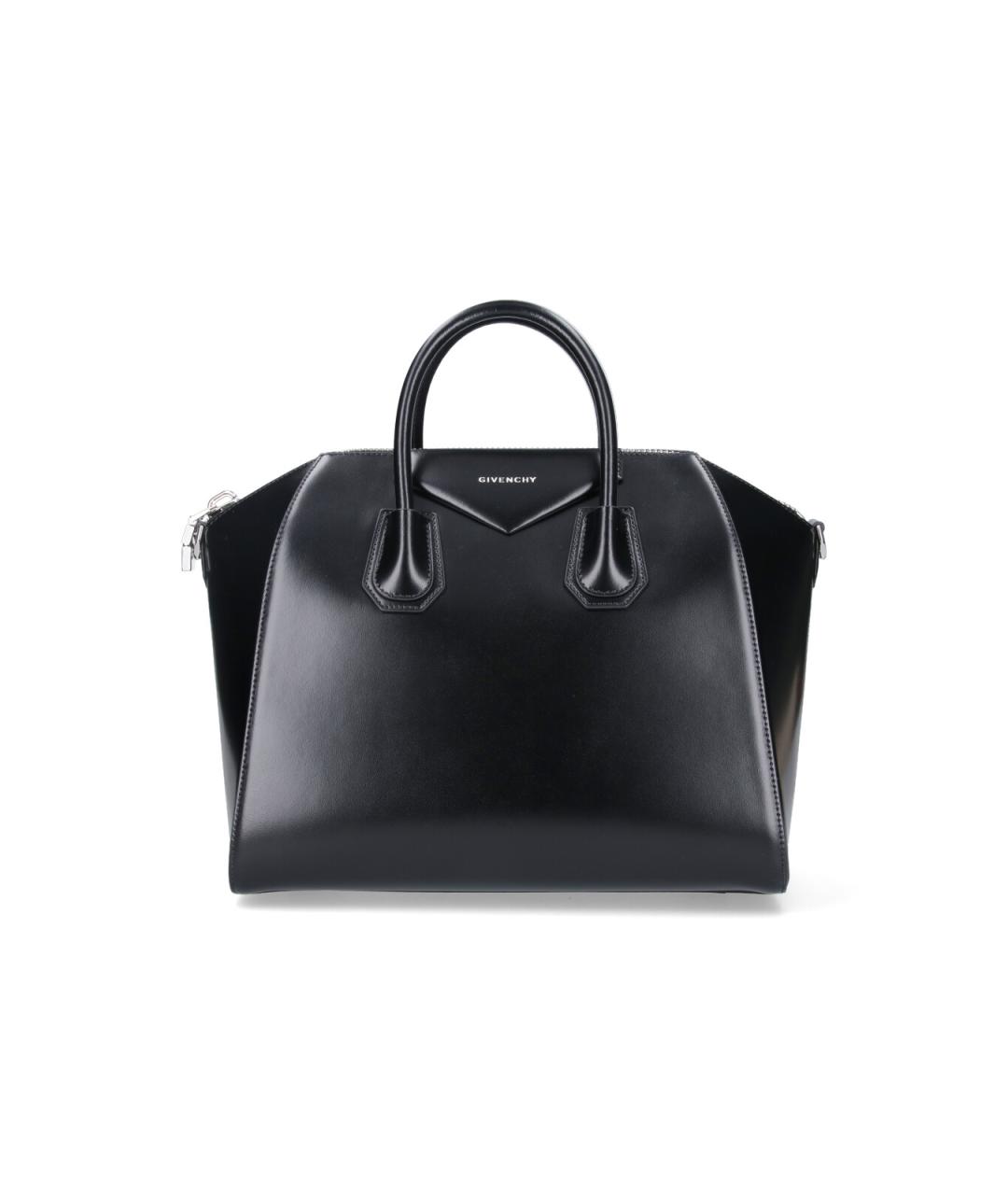 GIVENCHY Черная кожаная сумка тоут, фото 1